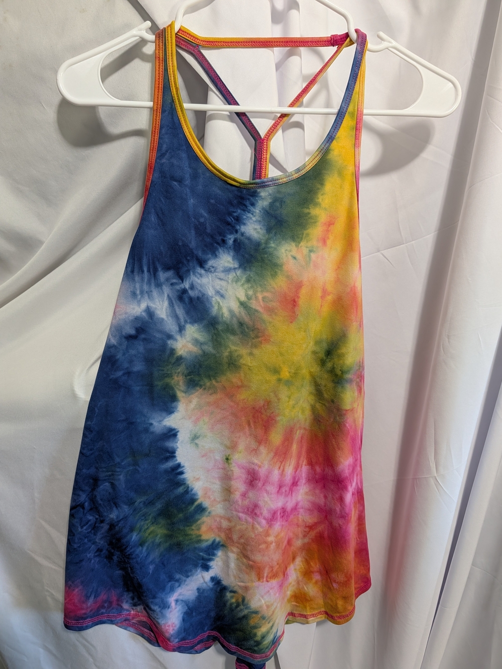 Women’s Tie-Dye Racerback Tank Top - Multicolor